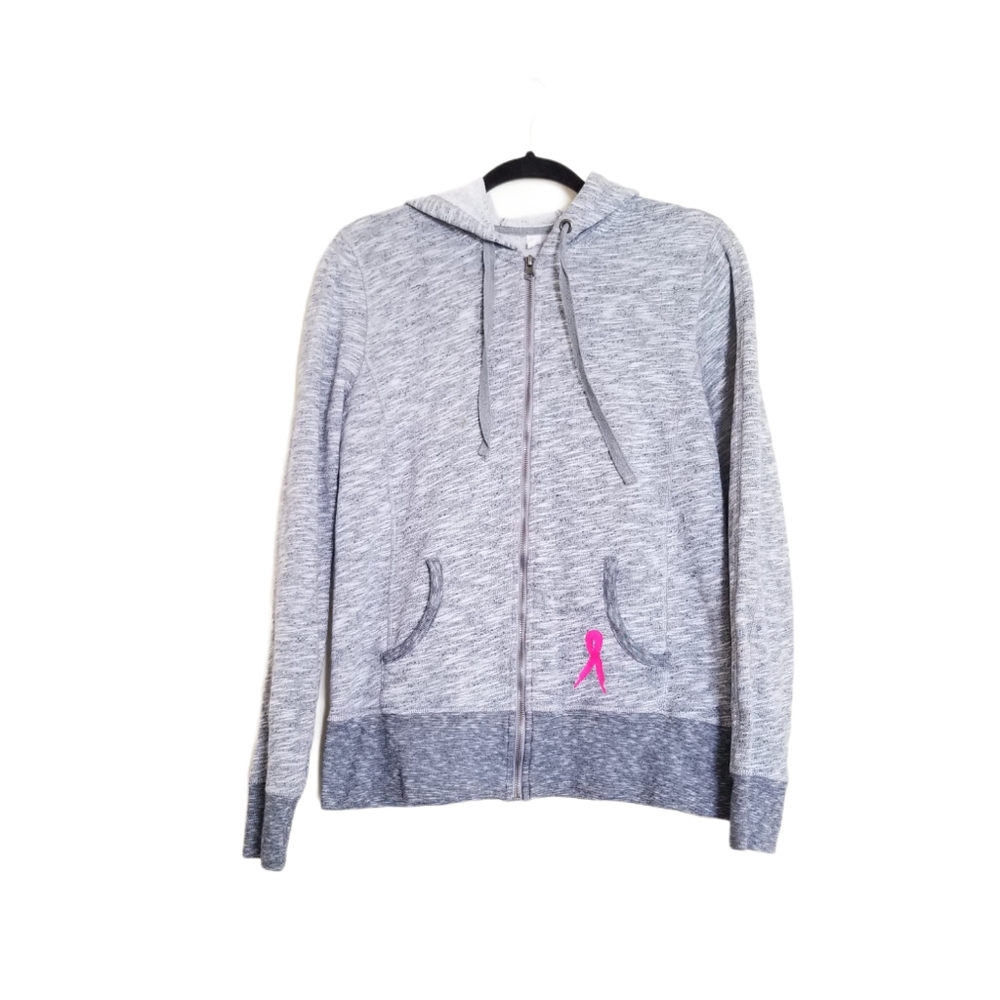 Ideology Breast Cancer Awareness Gray Hoodie